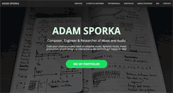 Desktop Screenshot of adam.sporka.eu